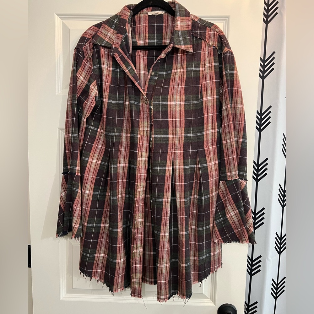 Easel Plaid Dress